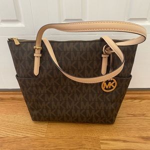 Large brown Michael Kors tote